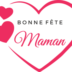 Sticker Vitrine Fête des Mères Coeur 2