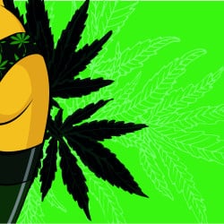 Papier Peint Panoramique Femme Sexy Weed Papier Peint Panoramique Femme Sexy Weed