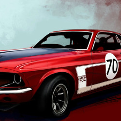 Papier Peint Panoramique Ford Mustang Boss