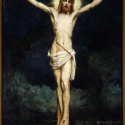Papier Peint Panoramique Peinture 19e siècle Jules Elie Delaunay - Christ en croix Papier Peint Panoramique Peinture 19e siècle Jules Elie Delaunay - Christ en croix