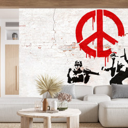 Papier Peint Panoramique Banksy - Soldats Peace