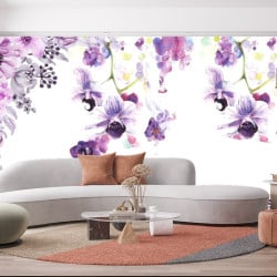 Papier Peint Panoramique Fleurs Orchidée
