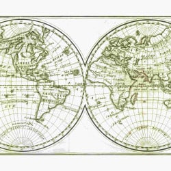 Papier Peint Panoramique Mappemonde Ancienne