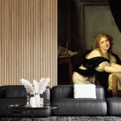 Papier Peint Panoramique Peinture 18e siècle Jean-Baptiste Greuze - La Prière du matin