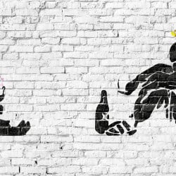 Papier Peint Panoramique Banksy Ange Papier Peint Panoramique Banksy Ange