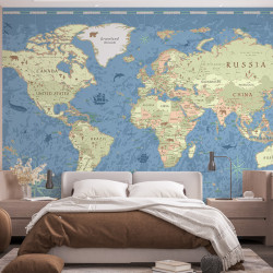 Papier Peint Panoramique Mappemonde 3