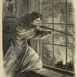 Papier Peint Panoramique Estampe - The destruction of french villages Papier Peint Panoramique Estampe - The destruction of french villages