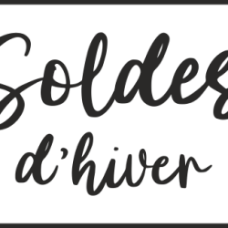 Sticker Soldes d'Hiver vitrine 10