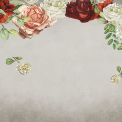 Papier Peint Panoramique Roses Vintage