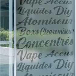 Sticker Lettrage Vape Store Dépoli