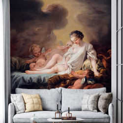 Papier Peint Panoramique Peinture 18e siècle François Boucher - Danaé recevant la pluie d'or