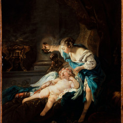 Papier Peint Panoramique Peinture 18e siècle François Boucher - Psyché et l'Amour Papier Peint Panoramique Peinture 18e siècle François Boucher - Psyché et l'Amour