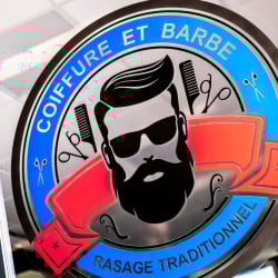 Autocollant transparent vitrine