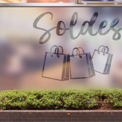 Sticker Soldes Lettrage Dépoli