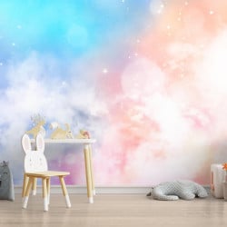 Papier Peint Panoramique Arc en Ciel Féérie