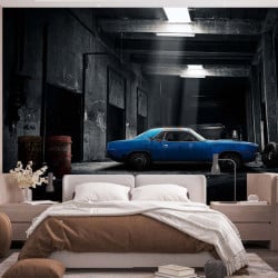 Papier Peint Panoramique Rusty Dodge Garage