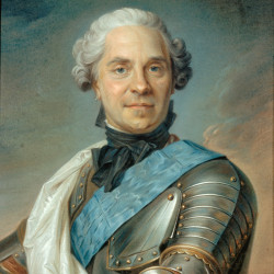 Papier Peint Panoramique Peinture 18e siècle Maurice-Quentin de La Tour - Portrait du maréchal de Saxe