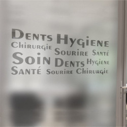 Sticker Lettrage Dentiste Dépoli