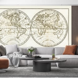 Papier Peint Panoramique Mappemonde Ancienne