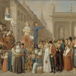 Papier Peint Panoramique Peinture 19e siècle Louis Léopold Boilly - L'Estrade Papier Peint Panoramique Peinture 19e siècle Louis Léopold Boilly - L'Estrade