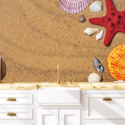 Papier Peint Panoramique Plage Étoile de Mer