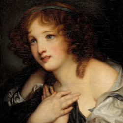 Papier Peint Panoramique Peinture 18e siècle Jean-Baptiste Greuze - Portrait de jeune fille Papier Peint Panoramique Peinture 18e siècle Jean-Baptiste Greuze - Portrait de jeune fille