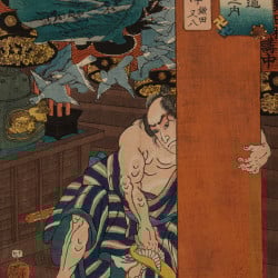 Papier Peint Panoramique Estampe 19e siècle Utagawa Kuniyoshi - Karuizawa