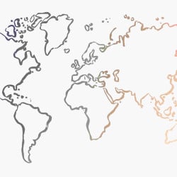 Papier Peint Panoramique Mappemonde