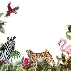 Papier Peint Panoramique Jungle Animaux 2 Papier Peint Panoramique Jungle Animaux 2