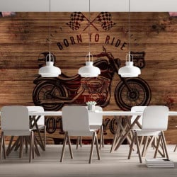 Papier Peint Panoramique Vintage Moto 2