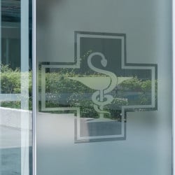 Sticker Croix Pharmacie Depoli