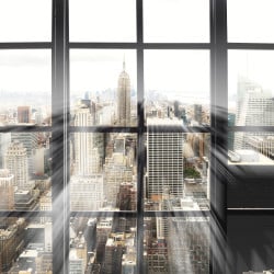 Papier Peint Panoramique Trompe l'Oeil New York fenêtre