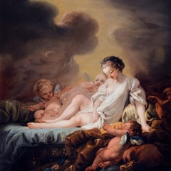 Papier Peint Panoramique Peinture 18e siècle François Boucher - Danaé recevant la pluie d'or Papier Peint Panoramique Peinture 18e siècle François Boucher - Danaé recevant la pluie d'or