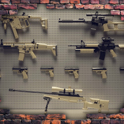 Papier Peint Panoramique Mur D'armes