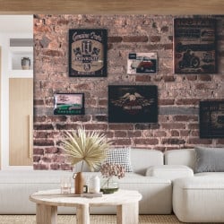 Papier peint Panoramique Mur Vieilles Affiches