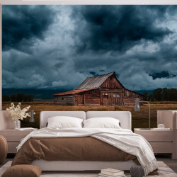 Papier Peint Panoramique Grange Abandonnée