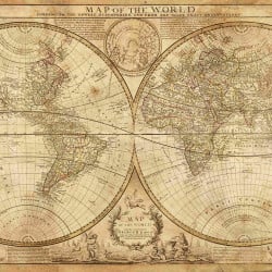 Papier Peint Panoramique Mappemonde Ancienne 2 Papier Peint Panoramique Mappemonde Ancienne 2