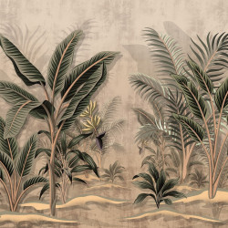 Papier peint Panoramique Jungle Vintage