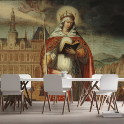 Papier Peint Panoramique Peinture 17e siècle - Sainte Geneviève