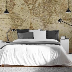 Papier Peint Panoramique Mappemonde Ancienne 2