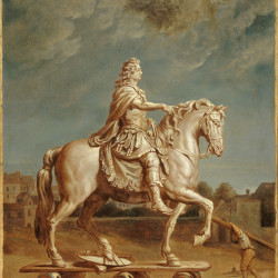 Papier Peint Panoramique Peinture 19e siècle Théophile Alexandre Steinlen - Statue de Louis XIV de Girardon Papier Peint Panoramique Peinture 19e siècle Théophile Alexandre Steinlen - Statue de Louis XIV de Girardon