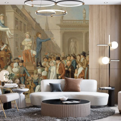 Papier Peint Panoramique Peinture 19e siècle Louis Léopold Boilly - L'Estrade