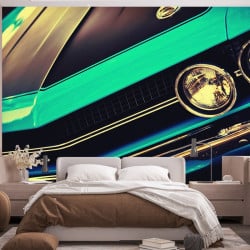 Papier Peint Panoramique Muscle Car Calandre