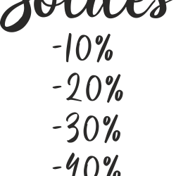 Sticker Soldes vitrine Reductions