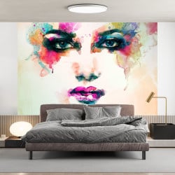 Papier Peint Panoramique Art Visage