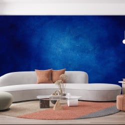 Papier Peint Panoramique Mur Bleu Texturé