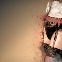 Papier Peint Panoramique Femme Culotte Peinture