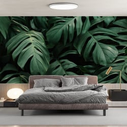 Papier peint Panoramique Feuilles tropicales