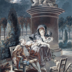 Papier Peint Panoramique Peinture 18e siècle Pierre-Antoine Baudouin - La Soirée des Tuileries Papier Peint Panoramique Peinture 18e siècle Pierre-Antoine Baudouin - La Soirée des Tuileries