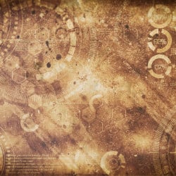 Papier Peint Panoramique Engrenages Steampunk